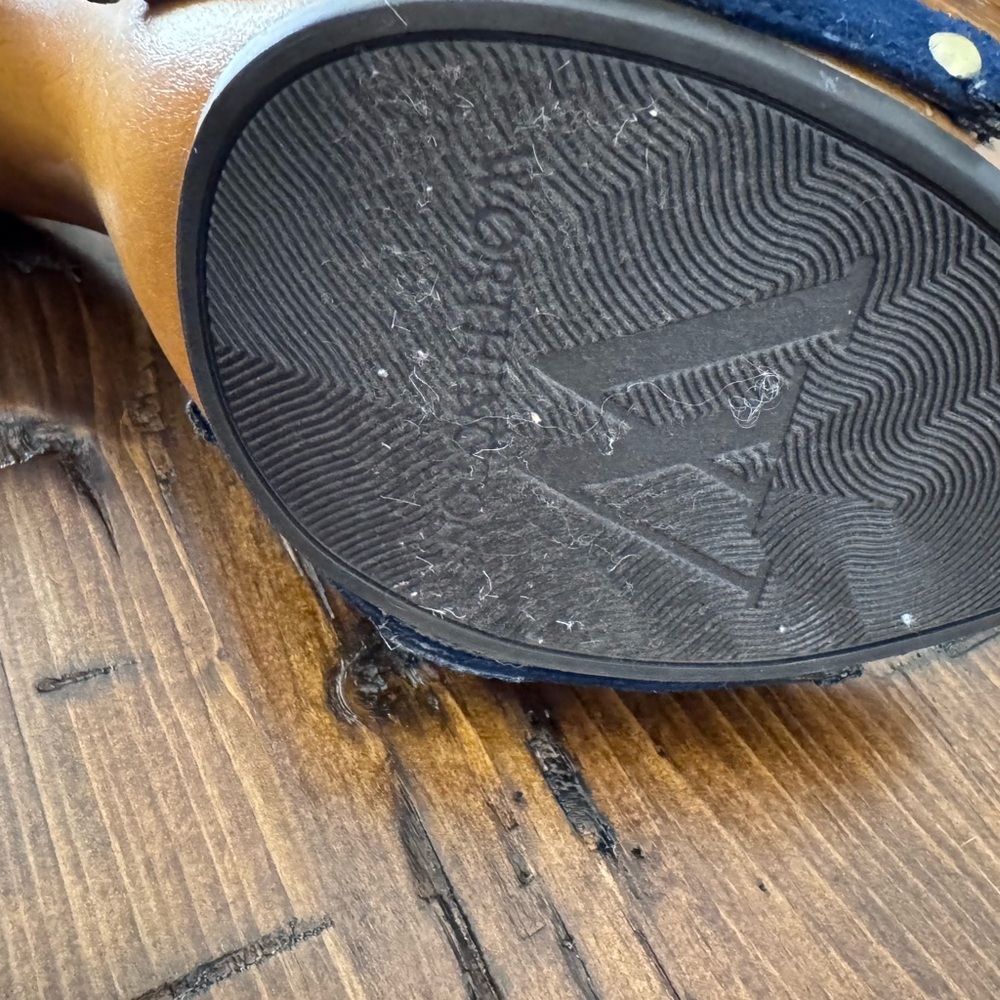 Worthington Navy and Tan Slide Sandals - Picture 8 of 10